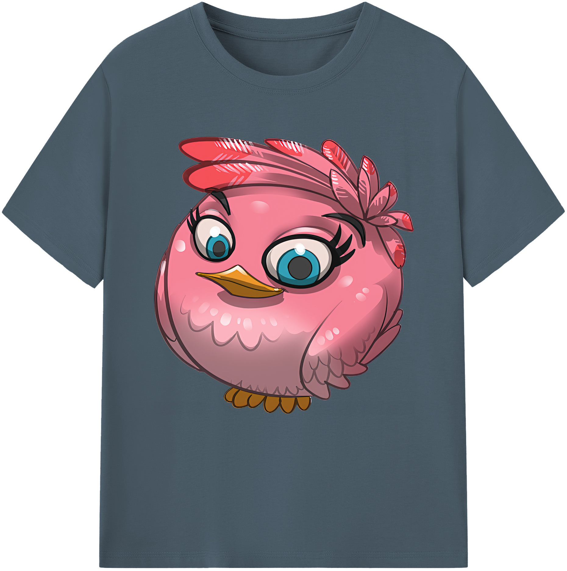 （画像用） Angry Birds アングリーバード 綿100％半袖Tシャツ（フロントプリント）